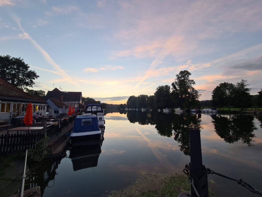 Thames River and sunset