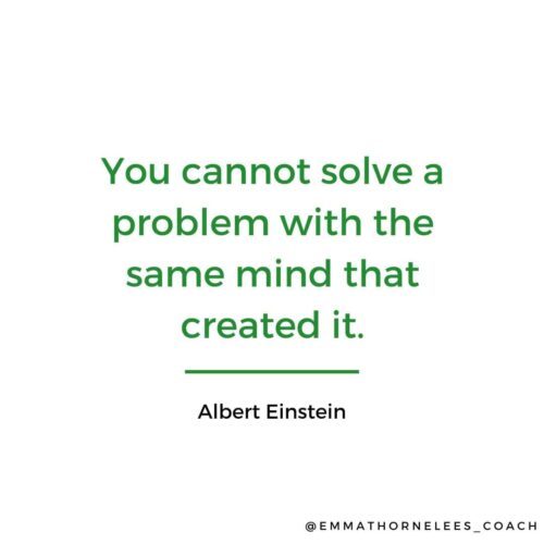 solve problem same mind overthinking midlife einstein