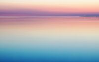 horizon with sea and pastel shades spaciousness and expansion