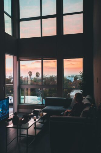 Home with a view of the sunset and in a expat life