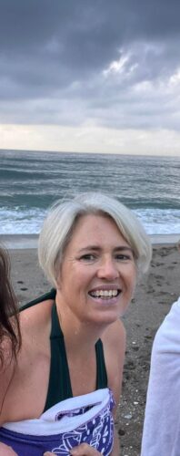 Emma Thorne Lees Saltwater Sister in cold water swim carvajal beach
